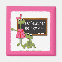 Teacher Frog Magnet