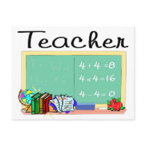 Teacher gifts postcard