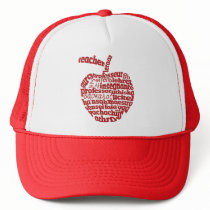 Teacher in all languages Red Apple Hat