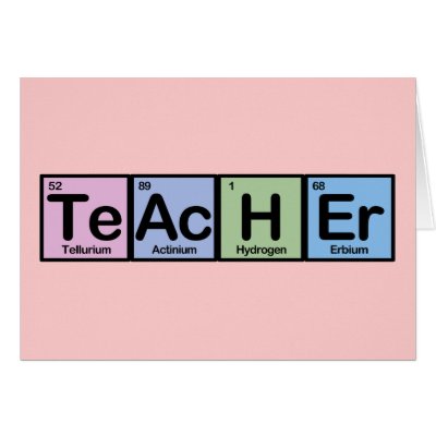 Teacher made of Elements Greeting Card by MadeOfElements