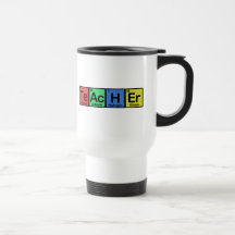 Teacher made of Elements colours Coffee Mugs
