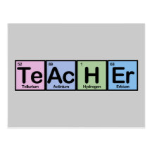 Teacher made of Elements Post Card