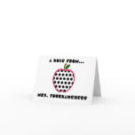Teacher Notecard - Polka Dot Apple