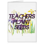 TEACHER PLANT SEEDS GREETING CARDS