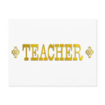 TEACHER postcards