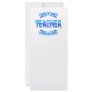 TEACHER RACK CARD TEMPLATE