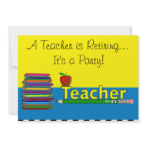 Teacher Retirement Party Invitations