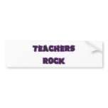 Teacher rock purple bumper stickers
