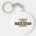 Teacher Rock Star by Night Key Chain