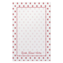 Teacher Stationery - Red Apple Pattern