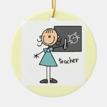 Teacher Stick Figure Ornaments