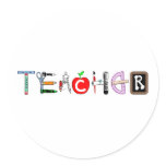 Teacher Round Sticker