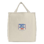 TEACHERS A GIFT FROM GOD EMBROIDERED BAG