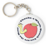 Teacher's Apple Keychain
