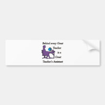 Teacher's Assistant Bumper Sticker
