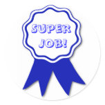Teacher's Blue Ribbon Award Stickers