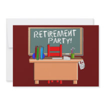 Teachers Customisable Retirement Party Invitations