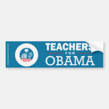 Teachers for Obama Bumper Stickers