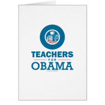 Teachers for Obama Card