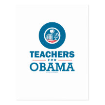 Teachers for Obama Postcard
