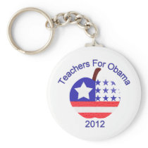 Teachers For Obama Tees and Gifts Keychains