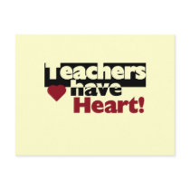 Teachers Have Heart Tshirts and Stickers Postcard