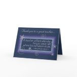 TEACHER'S INFLUENCE cards