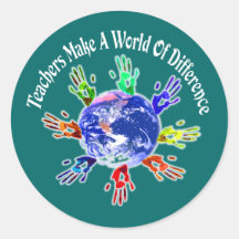 Teachers Make a World Stickers
