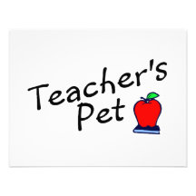 Teachers Pet Apple Custom Announcements
