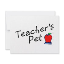 Teachers Pet Apple Custom Announcements