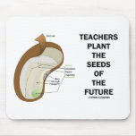 Teachers Plant The Seeds Of The Future (Bean Seed) mousepads