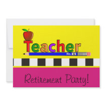 Teachers Retirement Party Invitations