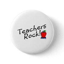 Teachers Rock Apple Pin