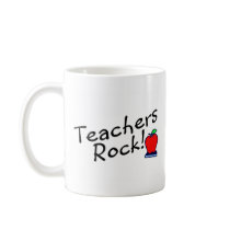Teachers Rock Apple Coffee Mug