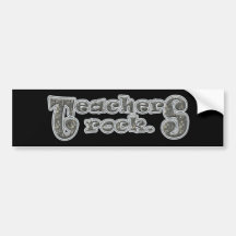 Teachers Rock Bumper Sticker