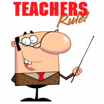 teachers rule male teacher character photo cutout