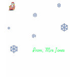 TEACHER'S SANTA SNOW DAY T-SHIRT TEMPLATE