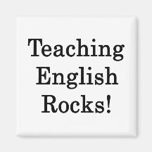 Teaching English Rocks Fridge Magnet