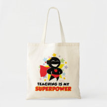 Teaching Is My Superpower Canvas Bag