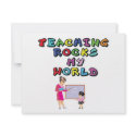TEACHING ROCKS MY WORLD invitations