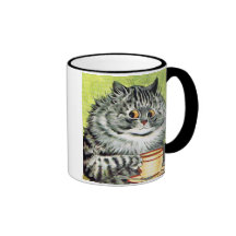 Teacup Cat by Louis Wain Coffee Mug
