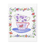 Teacup Stack Tea Time Post Card