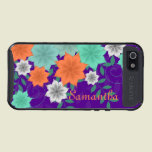 Teal and Orange Flowers iPhone 5 Case skinit case