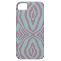 Teal and Pink Zebra print Iphone4 case-mate iPhone 5 Covers