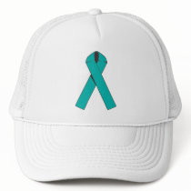 Teal Awareness Ribbon Products Trucker Hat