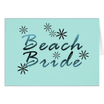 Teal Beach Bride Tshirts and Gifts Cards
