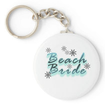 Teal Beach Bride Tshirts and Gifts Key Chains