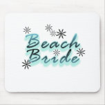 Teal/Black Beach Bride mousepads