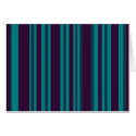 Teal blue and black stripes cards