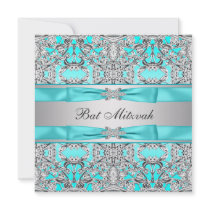 Teal Blue Bat Mitzvah